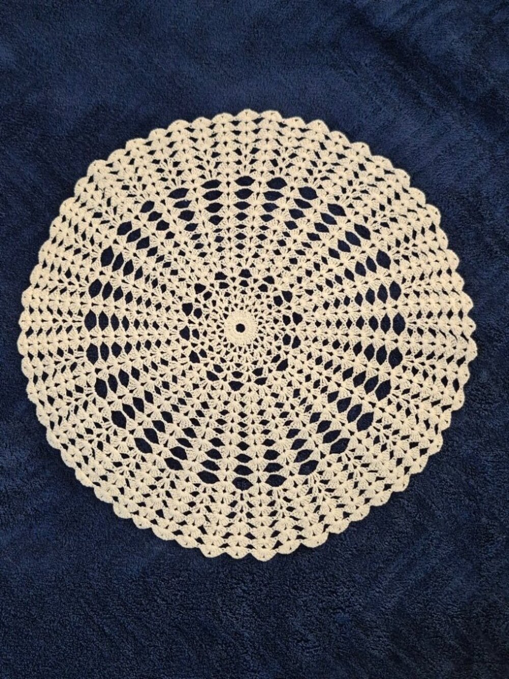Handmade White Doiley from the 1980's